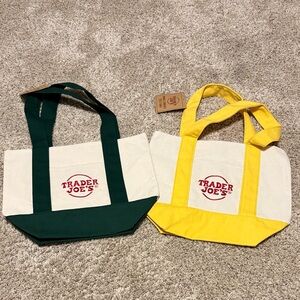 Trader Joe’s Mini Canvas Tote Bags